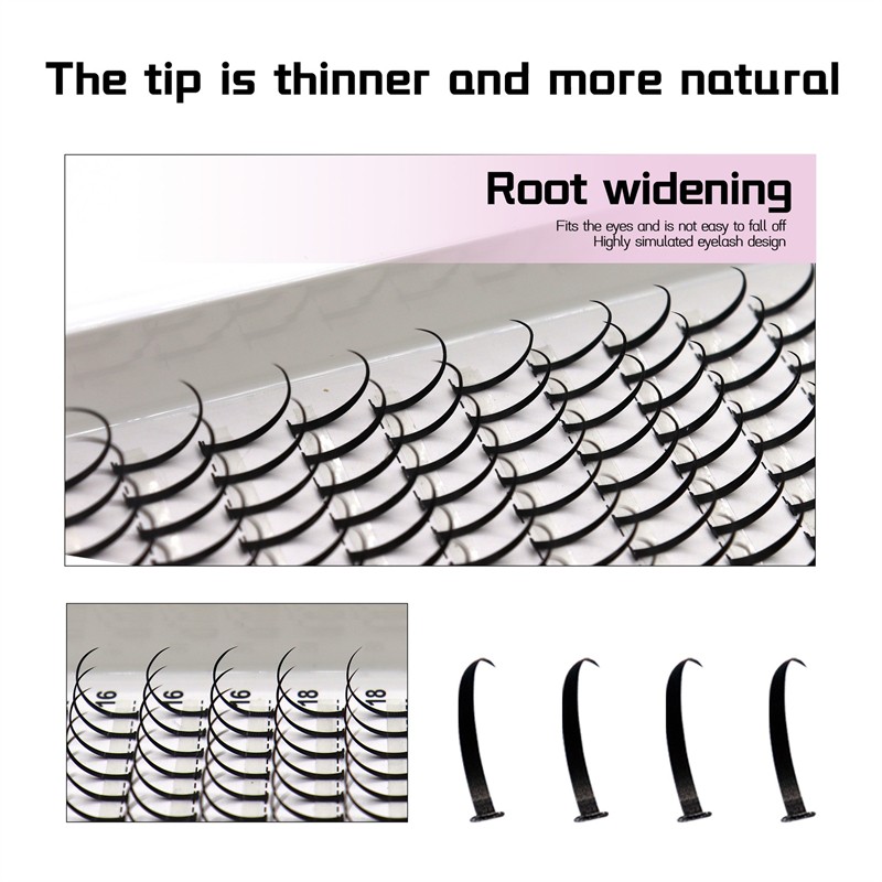 Fairy Eyelashes Supplier - OEM 12-rows Segmented Mixed Single Row Volume