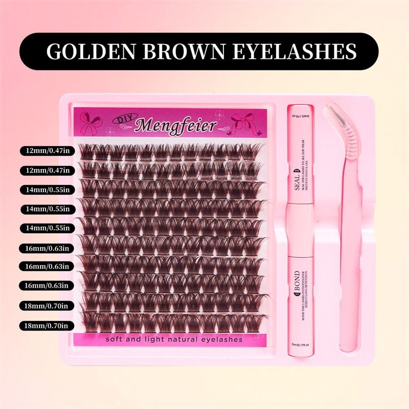 Cluster Eyelashes Supplier - OEM European-style Curled Ends Newbie Self-implantable