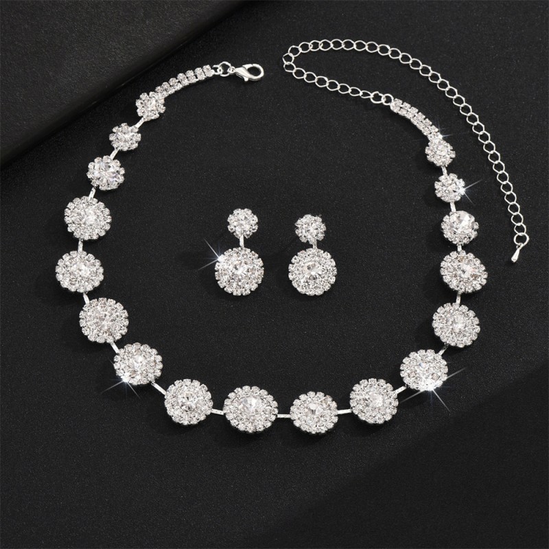 Women's Accessories Factory - OEM Luxurious Wedding Party Round Necklace Set