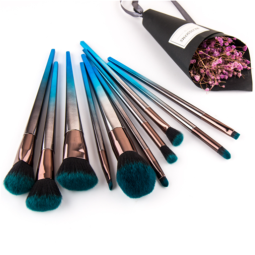 Cosmetic Flat Brush Manufacturer - OEM Professionally Designed 7pcs Bi-Color Set