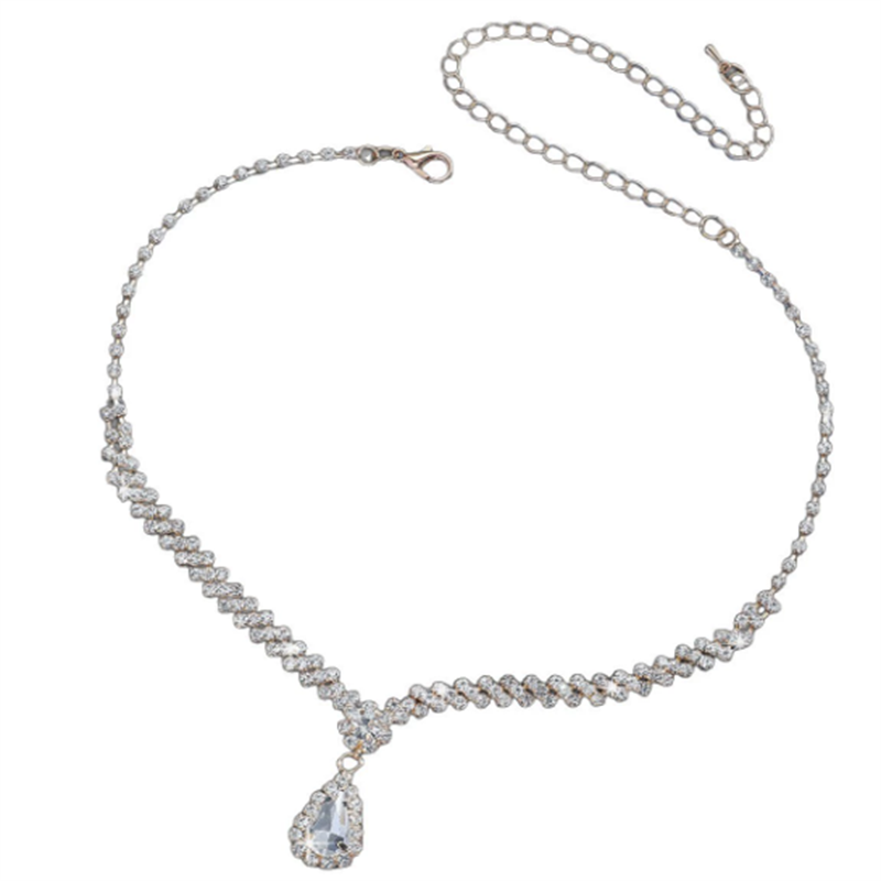 Wedding Jewelry Set Supplier - OEM Classic Three-Piece Diamond-Encrusted Set