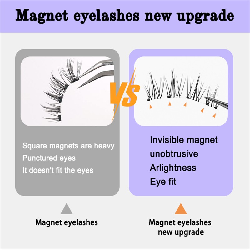 Magnetic Ciliary Set Supplier - OEM 2-Pairs Soft Magnetic Lock Adsorption Curler