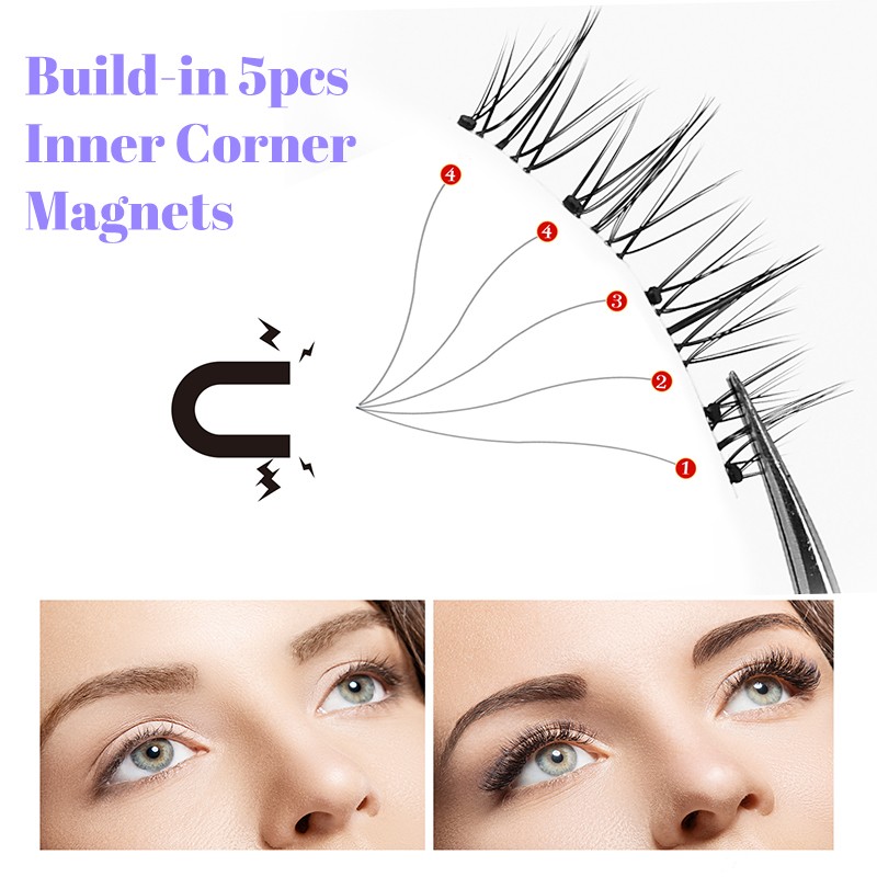Magnetic Ciliary Set Supplier - OEM 2-Pairs Soft Magnetic Lock Adsorption Curler