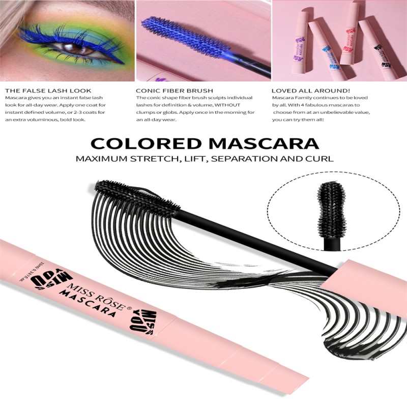 Mascara Tool Supplier - OEM 4-Color Natural Voluminous Lash Paradise Mascara