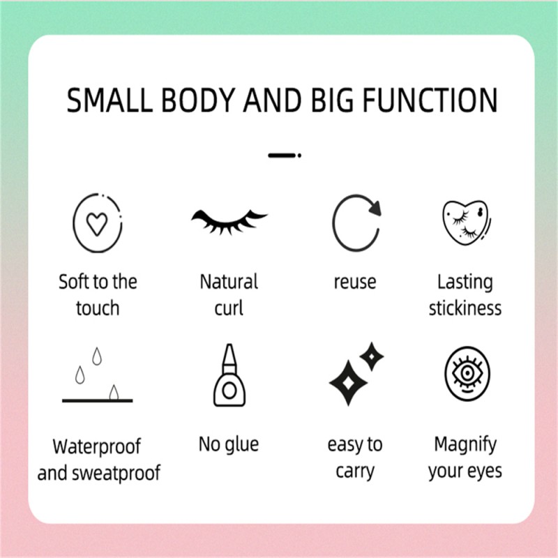 Magnetic Synthetic Eyelashes Manufacturer - OEM Handmade 3-Pairs Self-Adhesive Glue-Free