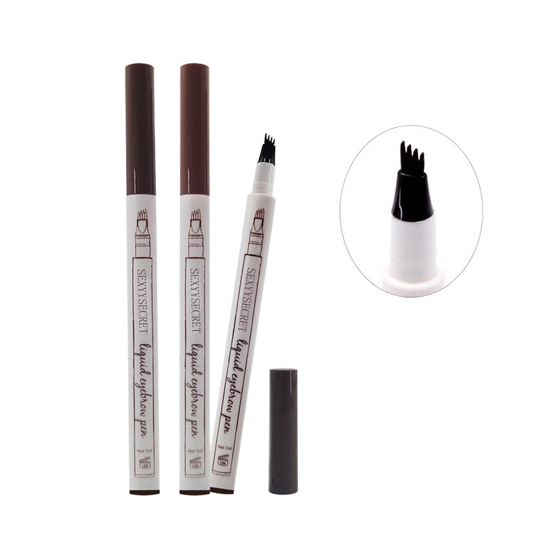 Microblading Fork Supplier - OEM Multi Colors 4 Head Waterproof Brow Pencil