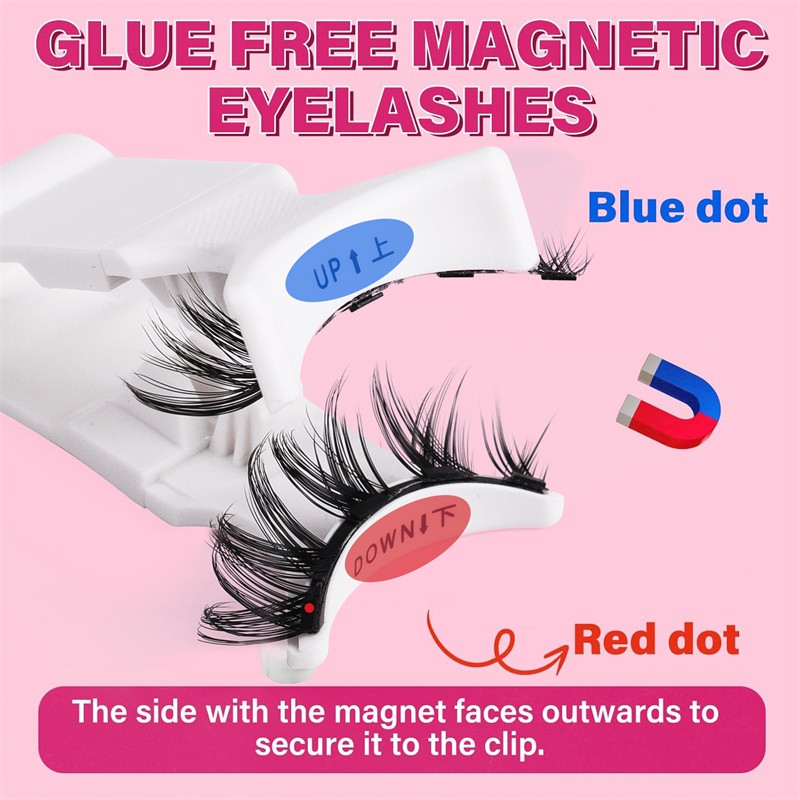 Magnetic Eyelash Set Factory - OEM Newly Uplifted Mix Length Glue-Free