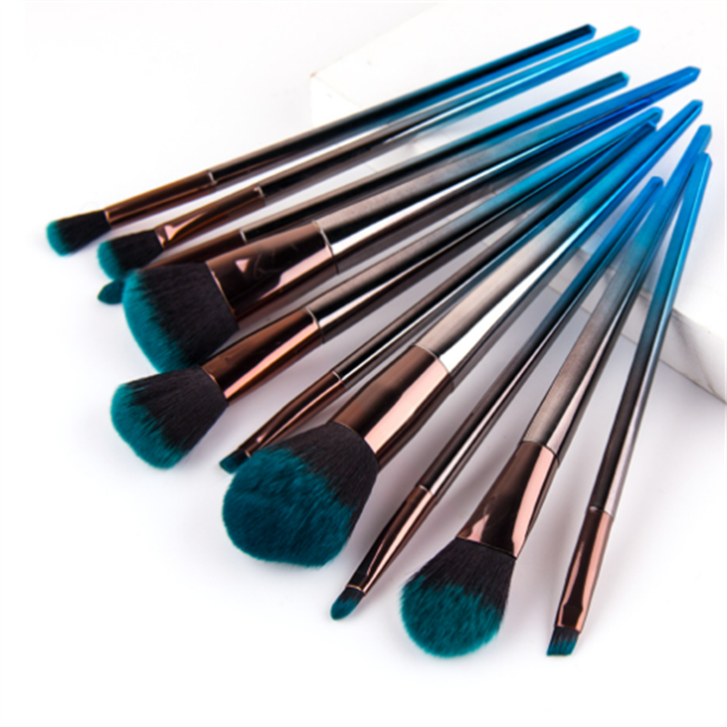 Cosmetic Flat Brush Manufacturer - OEM Professionally Designed 7pcs Bi-Color Set