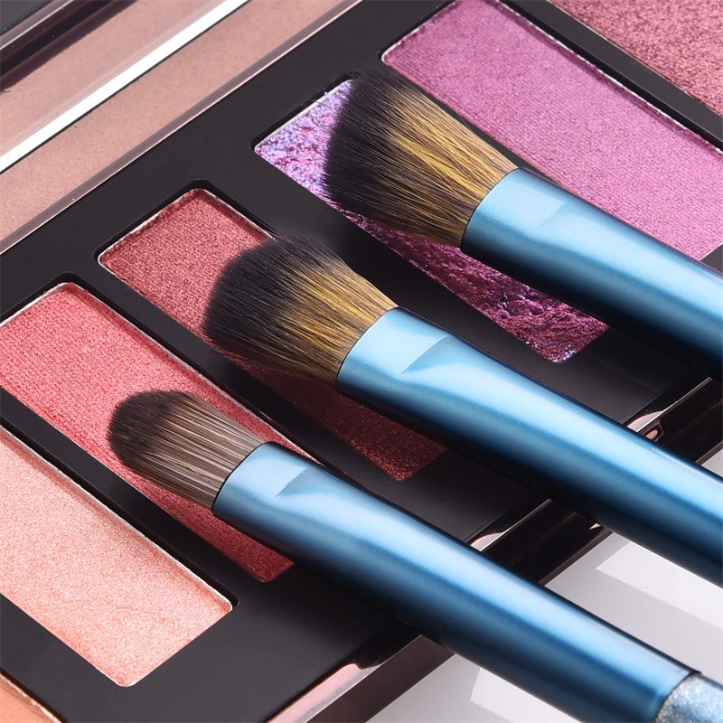 Blush Makeup Brush Set Manufacturer - OEM 14pcs Professional Sapphire Blue Tools