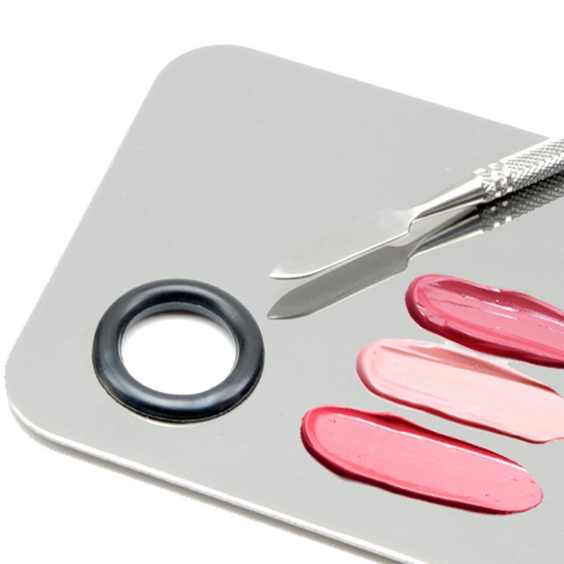 Makeup Palette Factory - OEM High Hardness Square Stainless Steel Mixing Palette
