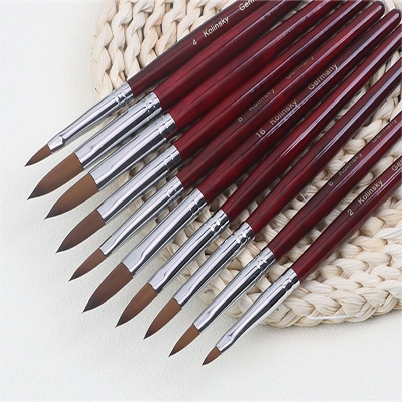 Beauty Pen Manufacturer - OEM Professional Kolinsky Mixed Mink Carved Wood