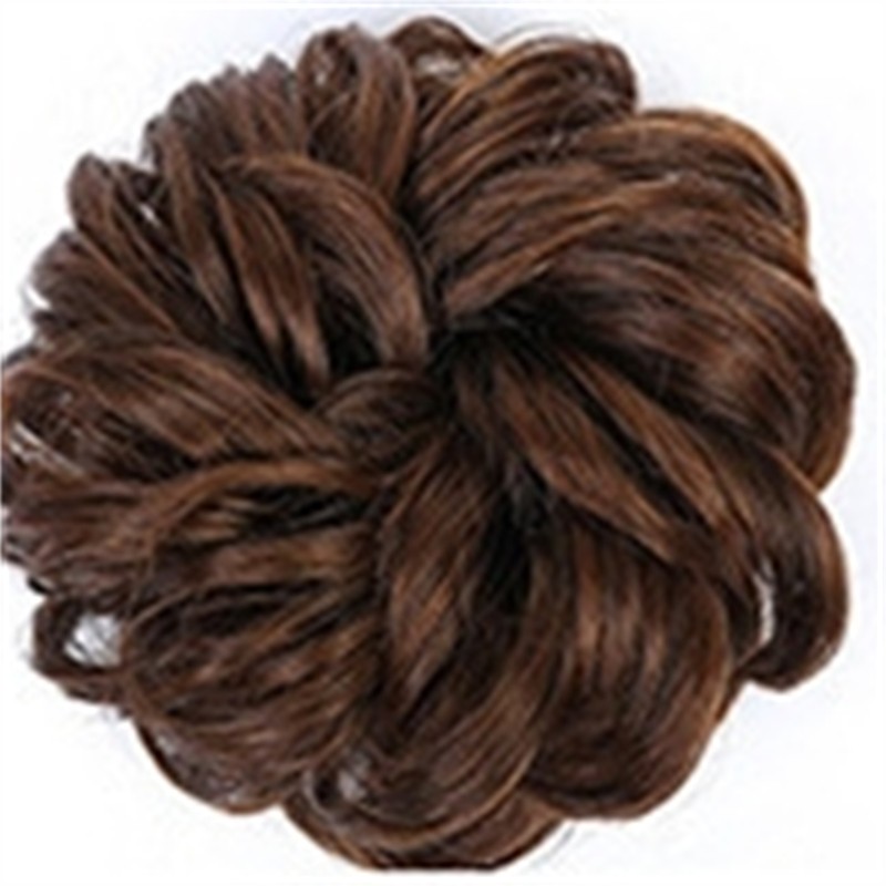 Messy Chignon Wig Manufacturer - OEM 100% Density Wavy Curly Hairpiece Band