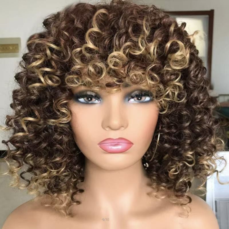 Synthetic Hair Wig Manufacturer - OEM African Small Curly Full Head Set