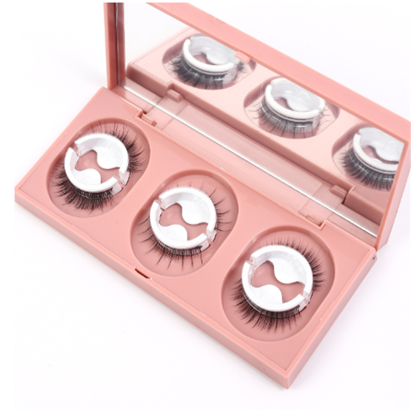 Full Strip Eyelashes Factory - OEM 3 Pairs/Box Ultra-fine Black Terrier Curling