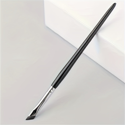 Synthetic Hair Brush Manufacturer - OEM 2-Piece Black Handle Soft Smooth Eye Brush