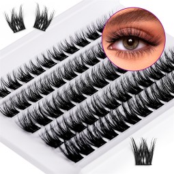 Cluster Eyelashes Factory - OEM 6D Handmade Long Stem Single Cluster DIY