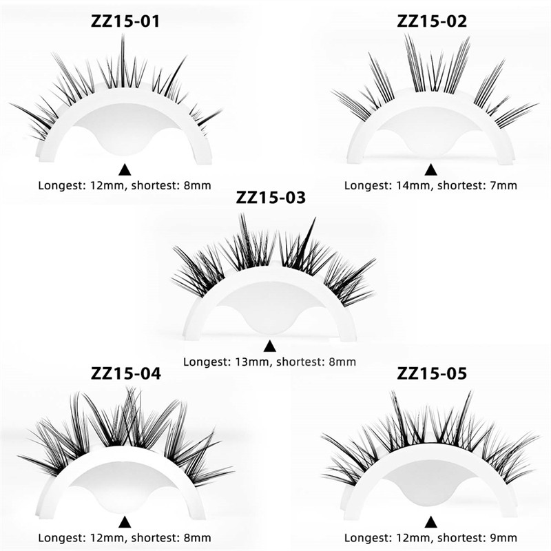 Double Self-Adhesive Eyelashes Factory - OEM 1 Pair No Glue Needed Crystal Box