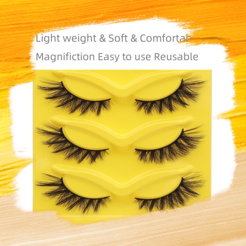 Cat Eye Eyelashes Factory - OEM 5 Pairs 0.07mm Contour Synthetic Hair Customizable