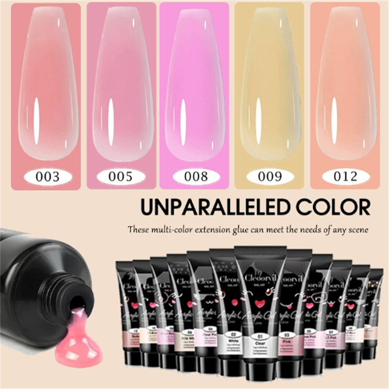 Nail Extension Glue Manufacturer - OEM 12-Color Quick Crystal Light Therapy Glitter