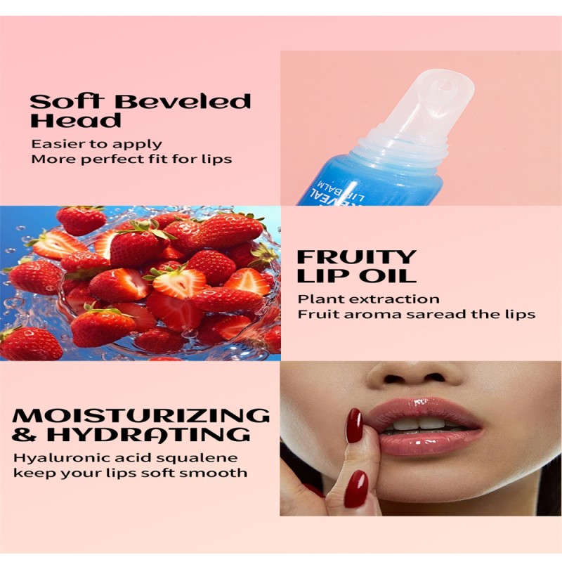 Lip Gloss Factory - OEM 9-Color Long-Lasting Mineral Fruit Lip Oil Radiant