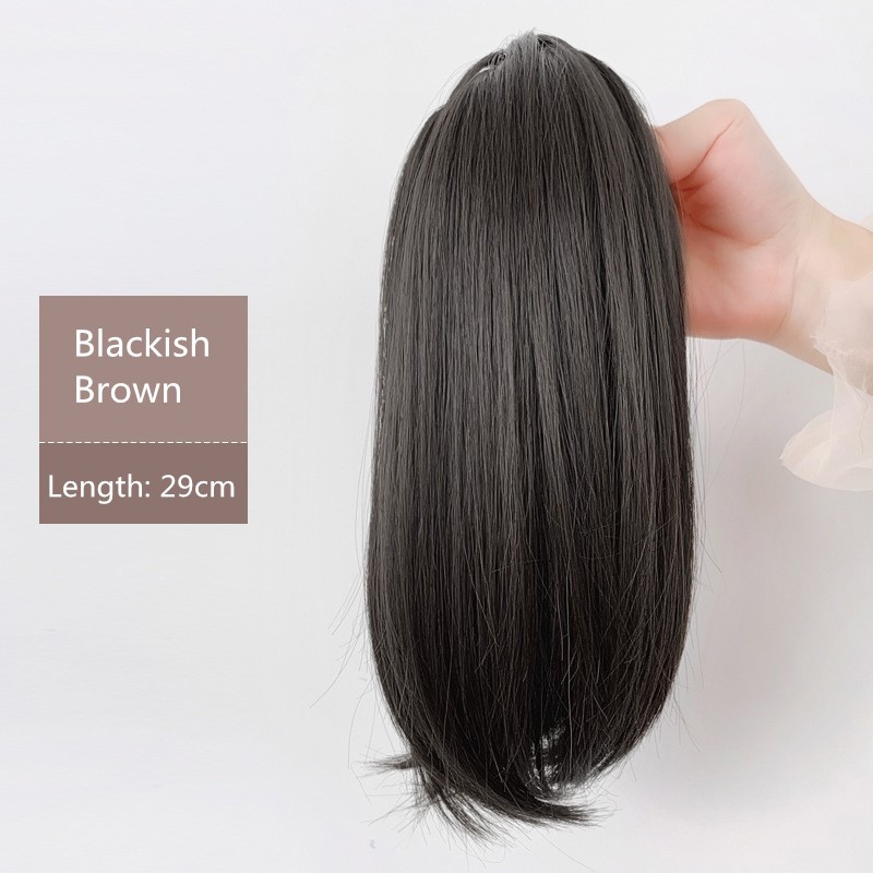 Wig Extensions Manufacturer - OEM Short Straight Claw Clip Ponytail Braiding