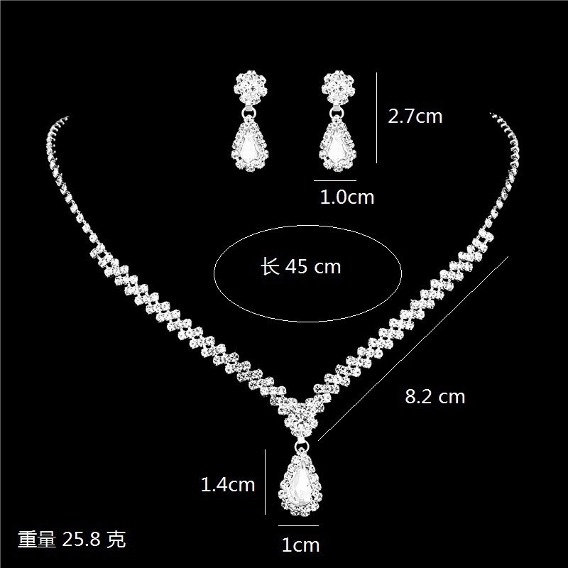 Three-Piece Set Manufacturer - OEM Wholesale Classic Wedding Bride Jewelry Set
