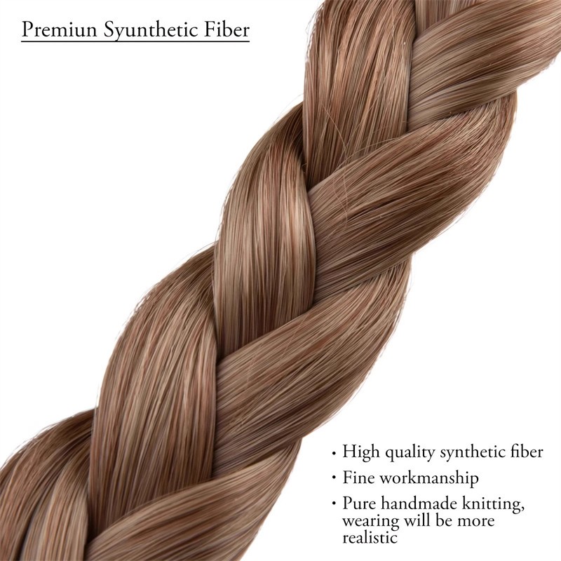 Silk Braided Bands Manufacturer - OEM Soft Adjustable Twisted Braids Headwear