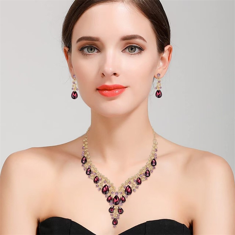 Jewelry Set Supplier - OEM Manufacturer Wholesale Bridesmaid Necklace Earrings