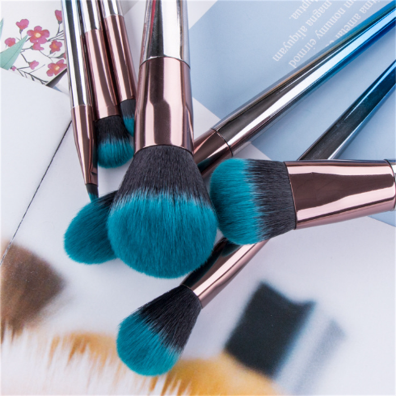 Cosmetic Flat Brush Manufacturer - OEM Professionally Designed 7pcs Bi-Color Set