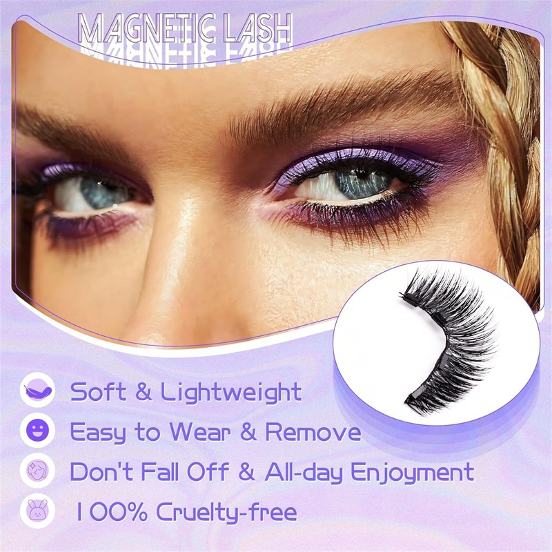 Quantum Magnet Eyelash Set Manufacturer - OEM Professional 3D Four Firm Fixing Soft