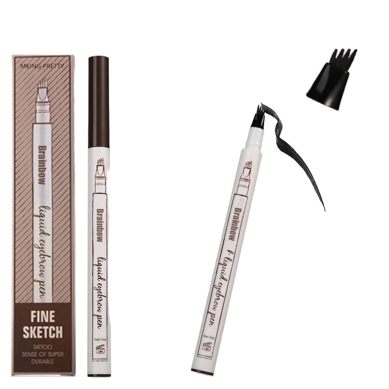 Microblading Fork Supplier - OEM Multi Colors 4 Head Waterproof Brow Pencil