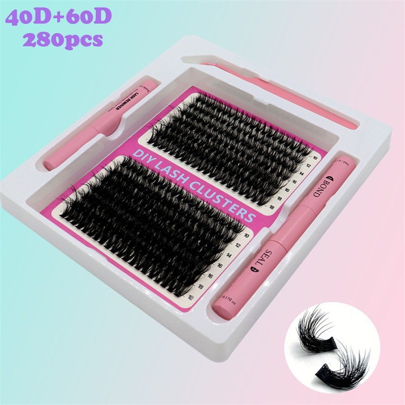 Individual Eyelashes Factory - OEM Natural Curved DD Curl Premade Boxed Fans