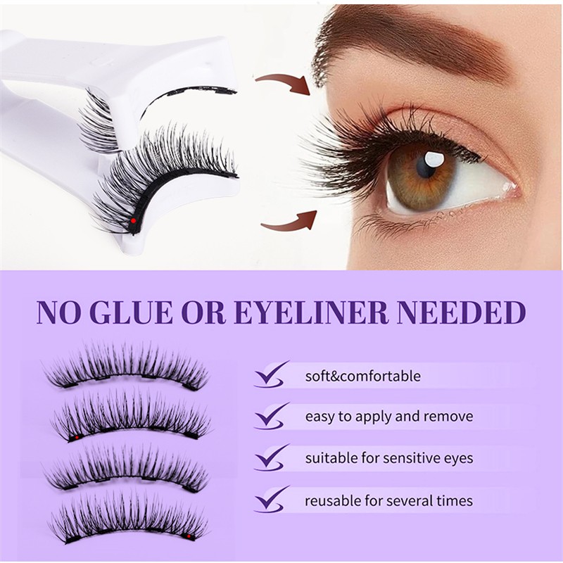 Quantum Magnet Eyelash Set Manufacturer - OEM Professional 3D Four Firm Fixing Soft
