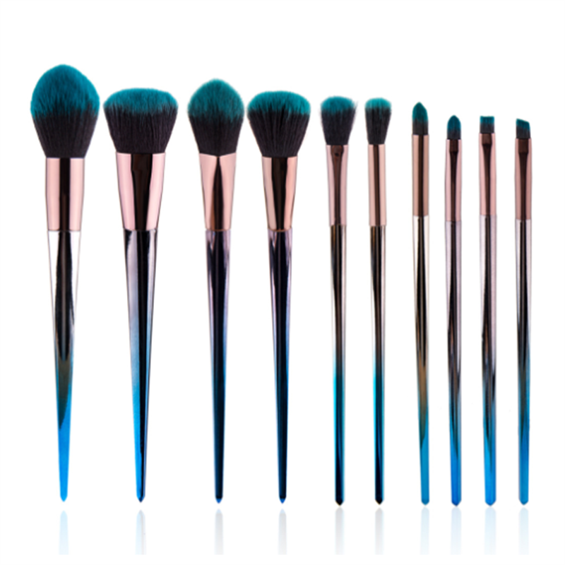 Cosmetic Flat Brush Manufacturer - OEM Professionally Designed 7pcs Bi-Color Set