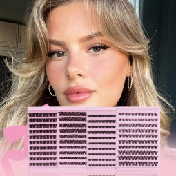 Segmented Eyelashes Manufacturer - OEM 10-Rows Thick Cluster Durable Fiber