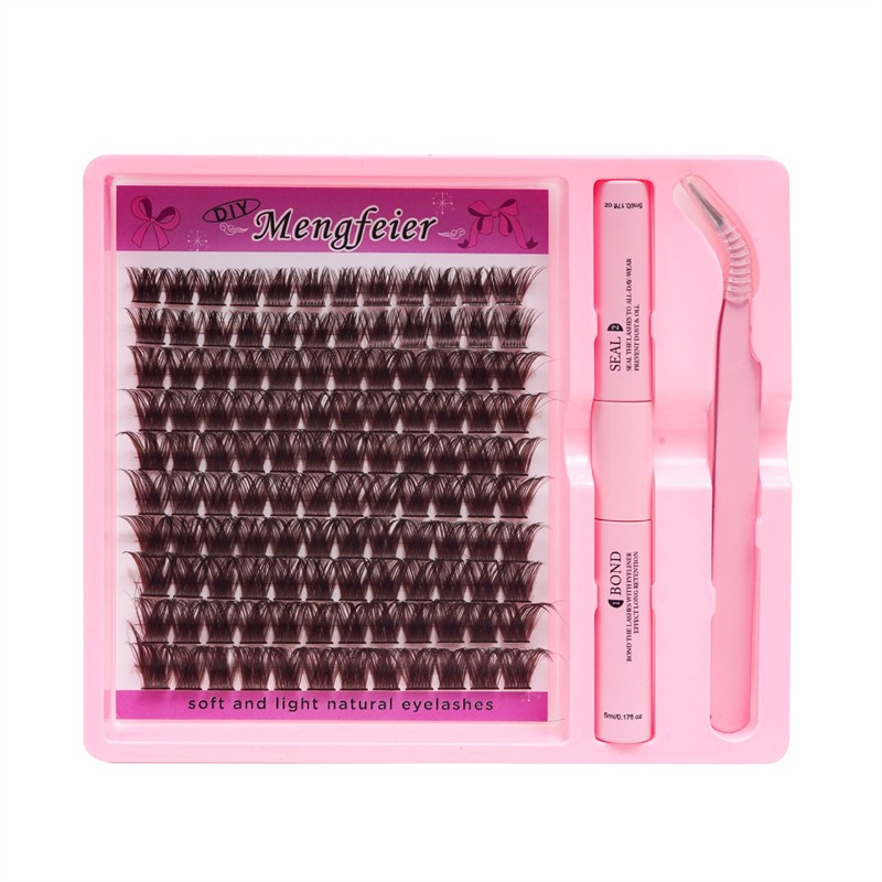 Self-implantable Eyelashes Factory - OEM Naturally Curled Thick Single Cluster Style