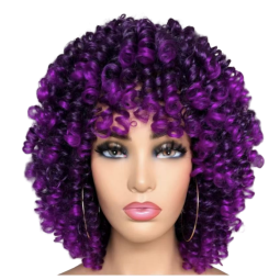Synthetic Hair Wig Manufacturer - OEM African Small Curly Full Head Set