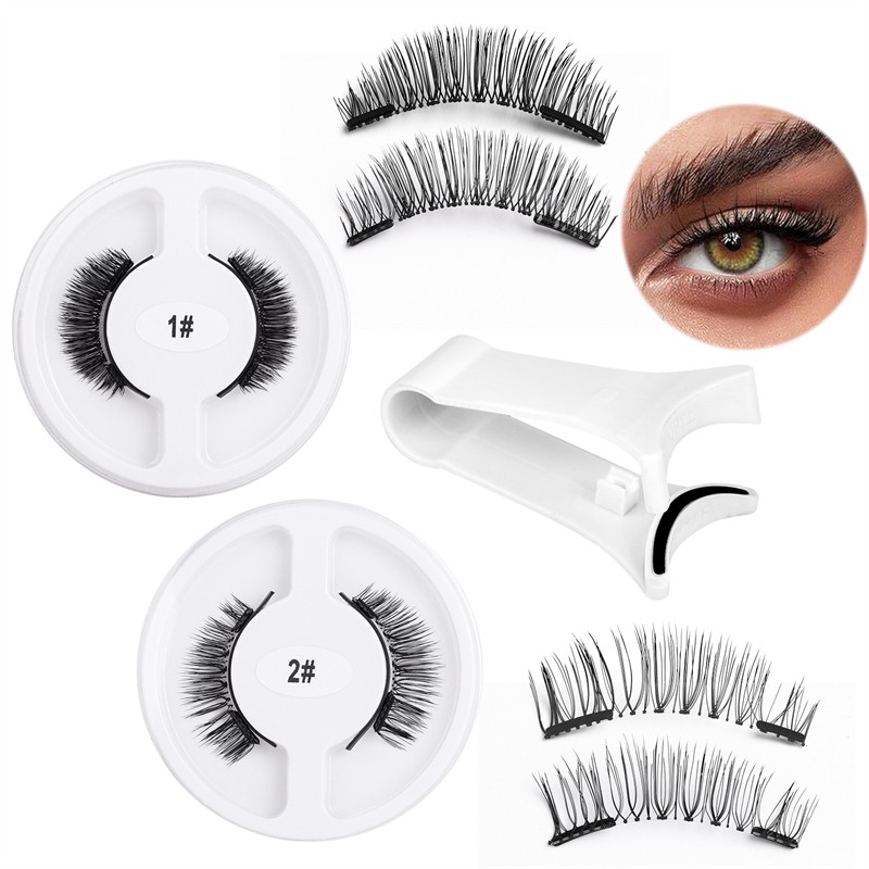 Magnetic Eyelashes Clip Set Manufacturer - OEM 1 Box Soft Slender Natural-Look Reusable