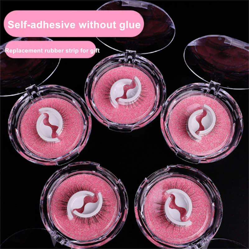 Self Adhesive Eyelashes Supplier - OEM Natural Slender 3D Curling Crystal Box