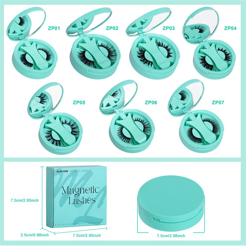 Self-Adhesive Eyelashes Factory - OEM 3 Pairs Natural-Looking Thick Wavy Soft