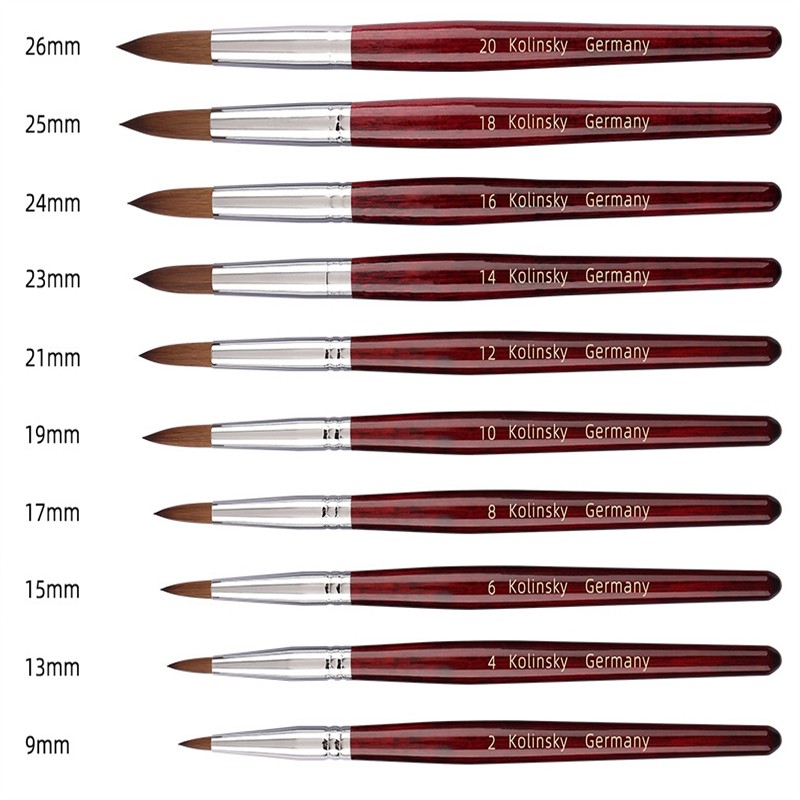Beauty Pen Manufacturer - OEM Professional Kolinsky Mixed Mink Carved Wood