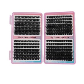 Large Capacity Eyelash Book Factory - OEM 28 Rows Natural Soft Mink Tuft 10-20mm