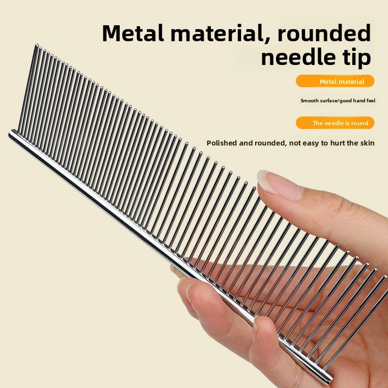 Pet Comb Manufacturer - Grooming Hair Fur - Stainless Steel Needle - Cat Dog Use