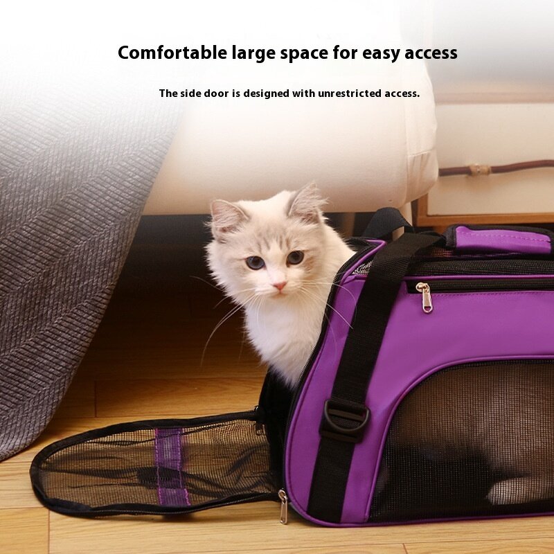 Pet Carrier Bag Manufacturer - Breathable Fashion Mesh - Foldable - Cat Dog Travel