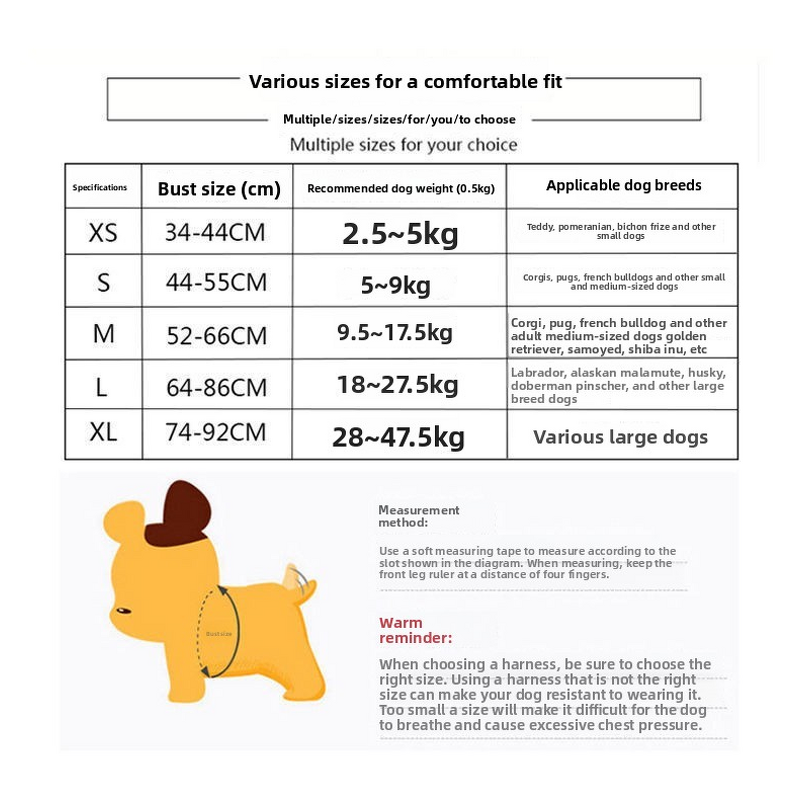 Pet Harness Manufacturer - XS Customizable - OEM Private Label - Nylon Handle