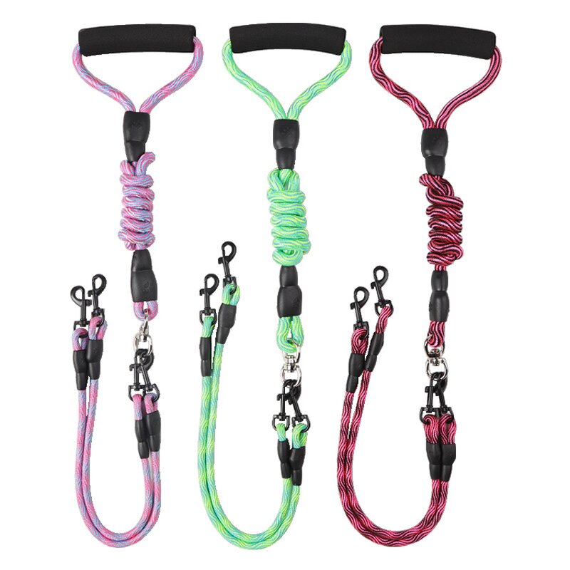 Pet Leash Manufacturer - Foam Handle Reflective - 5 Colors - Large Medium Dog