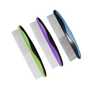 Pet Comb Manufacturer - 2 in 1 Undercoat Rake - Deshedding Dematting - Dog Cat