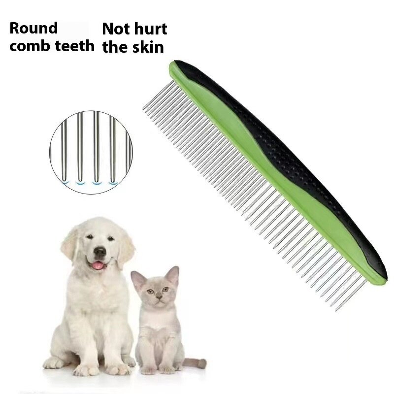 Pet Comb Manufacturer - 2 in 1 Undercoat Rake - Deshedding Dematting - Dog Cat