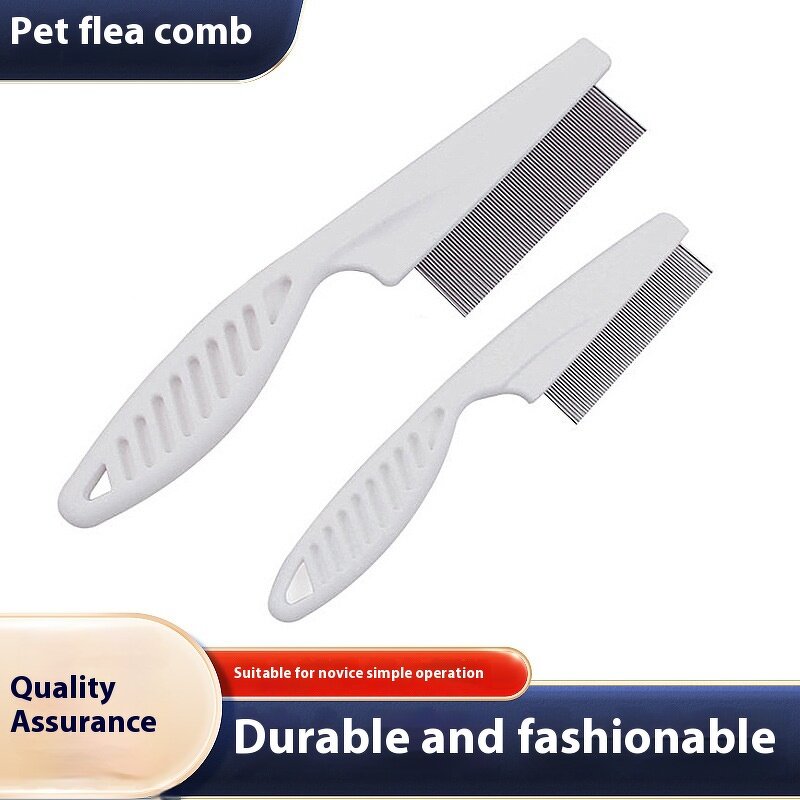 Pet Comb Manufacturer - Rubber Handle - Medium Large Dog - Grooming Comb