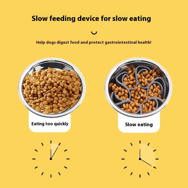 Pet Silicone Slow Feeder Dog Bowls Insert